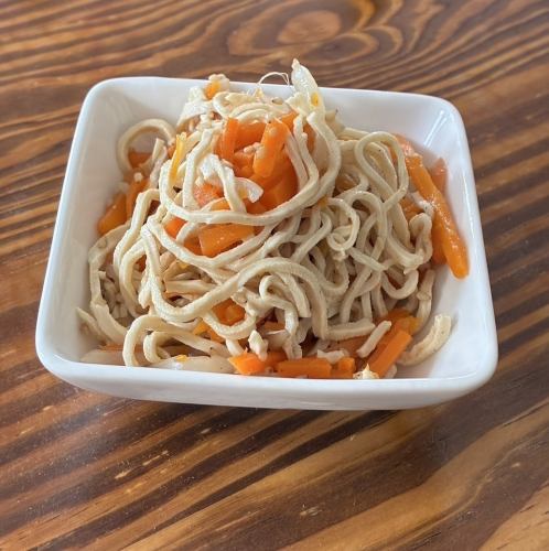 押し豆腐の和え物