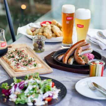 【飲み放題付き】カジュアルにお食事と飲み放題を堪能できる全6品「カジュアルコース 4000円」