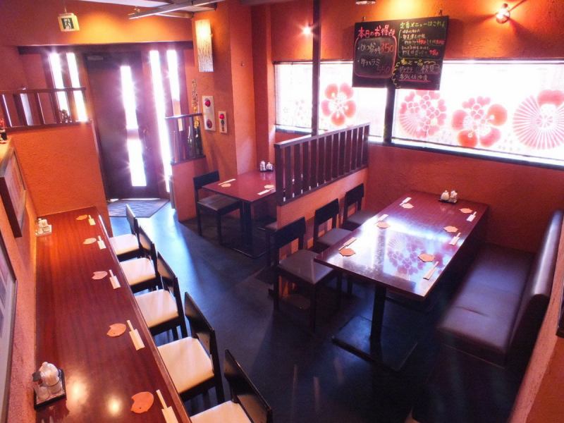 【Counter Seating and Table Seating】 Excellent calm atmosphere can be used in various scenes ★ If you enjoy fresh ingredients in Miyoshima in a calm space "Waka"!