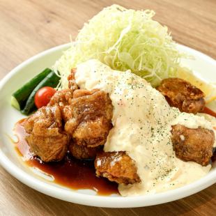 手作りタルタル南蛮から揚げ定食 (7個)