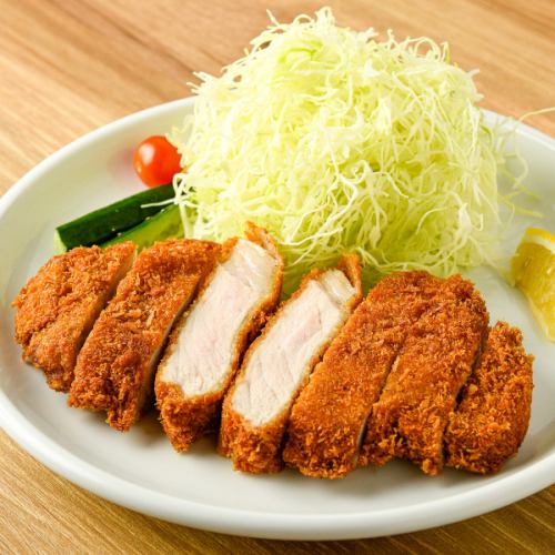 四元豚のソースロースかつ定食