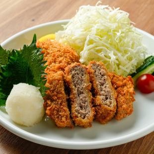和風おろしそ肉汁爆発メンチカツ定食