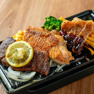 ヒロシの肉祭りコンボ定食