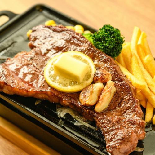 ビフテキ定食 (ダブル)