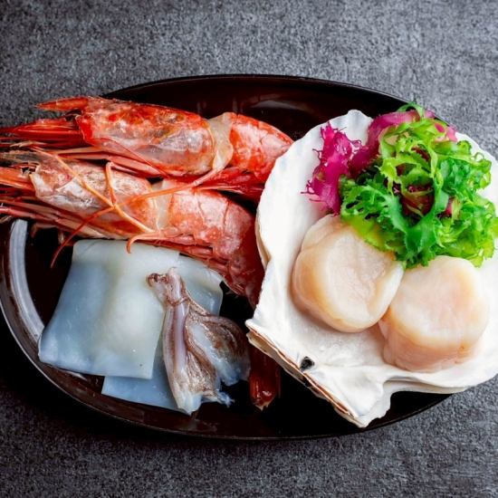 新鮮な食材を使った鉄板焼きを心行くまでお楽しみください！