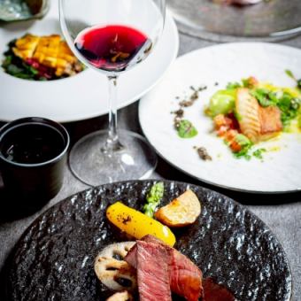 【贅沢なひととき】鉄板料理3品＋60分飲み放題付コース♪ 6600円(税込)