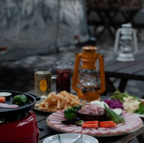 テレビ塔の真下で楽しむ手ぶらBBQ