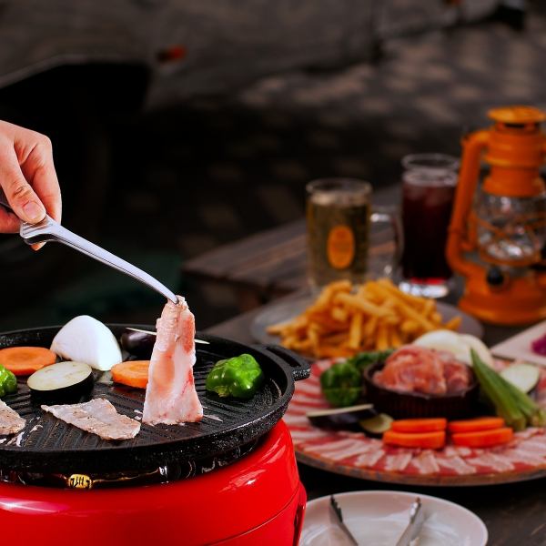 ◇お得な飲み放題付きプラン◇ ヘルシーなグリル盛り合わせにポテト食べ放題付き！