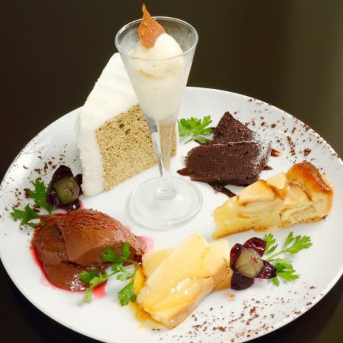 Prepare dessert plate