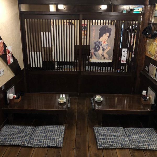 The popular Kaisei seats can accommodate up to 16 people! The table seats are perfect for 3 or more guests.Since the bright shouts echoed in the store, the atmosphere boasts are the point of our shop ☆