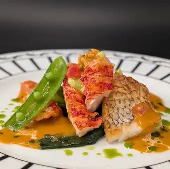 Dinner C　コースに含まれる　魚料理