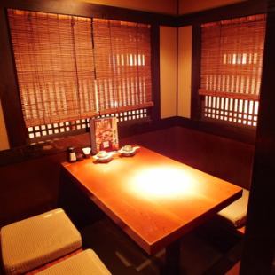 How about a meal in a private table room?We will guide you to seats according to the use scene such as meals and dates with friends.