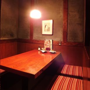 [Private room for small groups] There are also many table-type private rooms with an excellent atmosphere for relaxing and relaxing! It is convenient for small drinks, company banquets and drinking parties with friends ♪