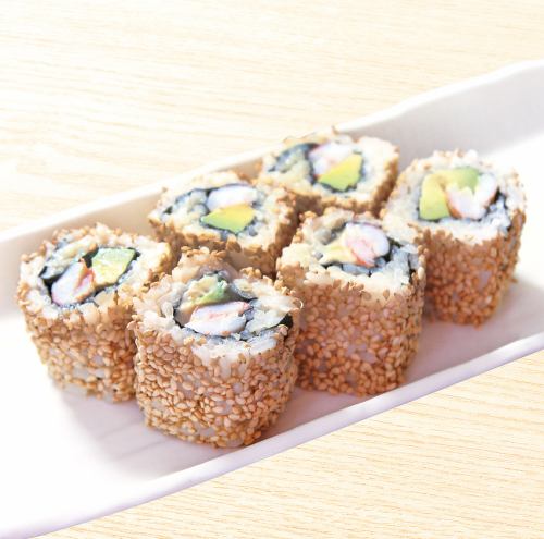 66. Shrimp and avocado roll