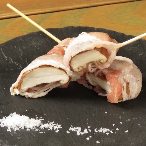 しいたけ巻き串