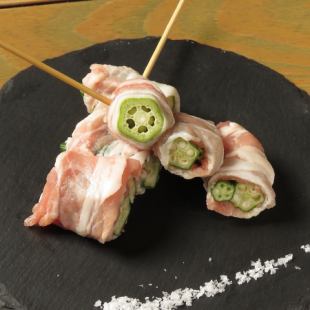 梅オクラ巻き