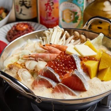 【A得日プラン♪】3時間※12月指定日2時間制　飲み放題付　　和牛と海鮮鍋の贅沢コース6000円