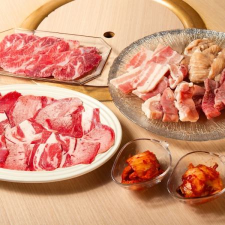 【平日・現金特価】当店最安値！　お疲れ様セット（店主厳選7種類の肉盛り&90分飲み放題A）