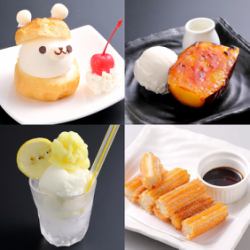 Various desserts