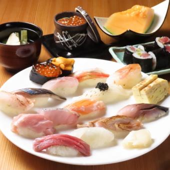 Sushi omakase course 6,600 yen