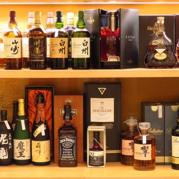 We have a wide range of sake that goes well with various dishes such as sushi, seafood and grilled dishes.