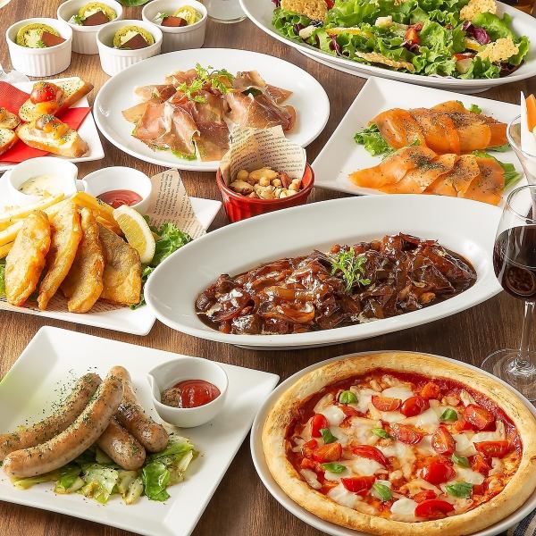 【大人気宴会プラン】アイリッシュコース 全9品☆2時間飲み放題付き 5500円⇒5000円(税込)