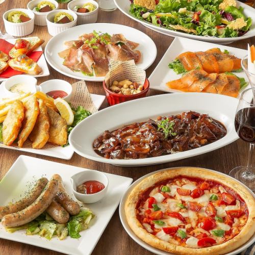 【大人気宴会プラン】アイリッシュコース 全9品☆2時間飲み放題付き 5500円⇒5000円(税込)