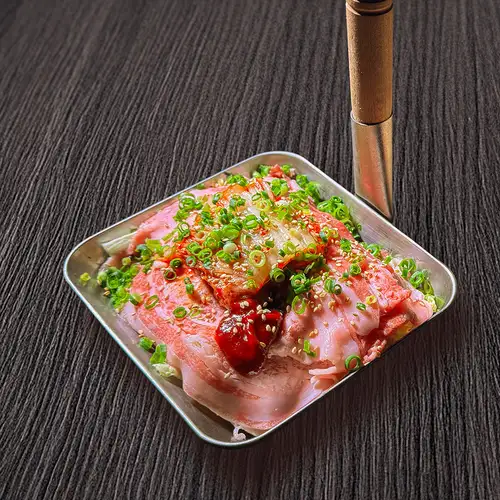 和牛ちりとりカルビ　キムチ