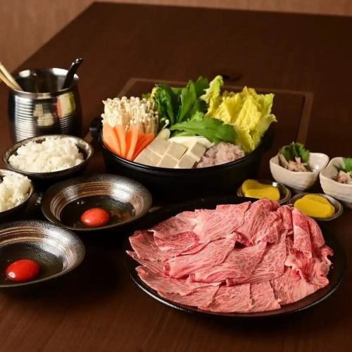 特選黒毛和牛すき焼コース
