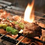 備長炭が香る焼き鳥を堪能