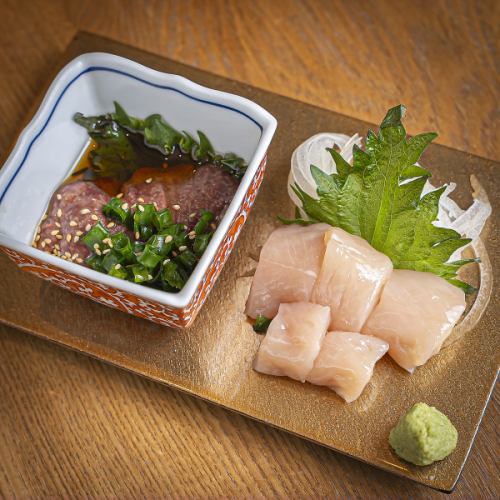 【堺東で希少】鮮度抜群！鶏刺身盛り合わせ