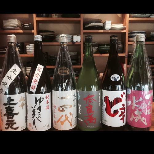 こだわり地酒、常時20種以上！！！