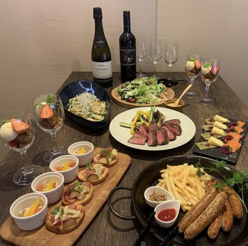 【夏限定コース】Lamp夏のパーティープラン<全6品>　料理のみ4800円(税込)　飲み放題付き6000円(税込)