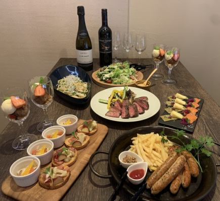  Lampパーティープラン 灯（あかり）　<全6品>　飲み放題付き4000円(税込)