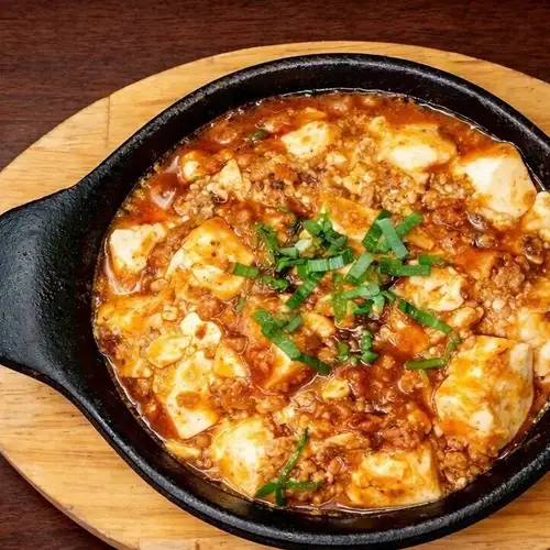 Piping hot homemade mapo tofu