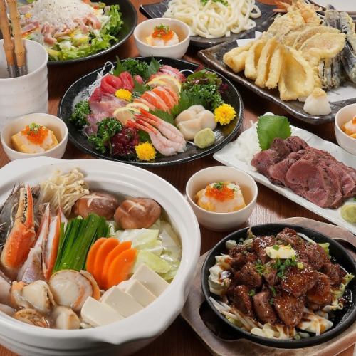 <Year-end party> [Soen Course] Sunday to Thursday is a great deal! 8 dishes including a 6-piece tuna platter and Japanese Black Beef hotpot + 2 hours of all-you-can-drink