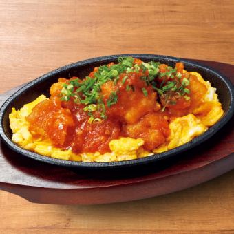 鶏肉と玉子のチリソース