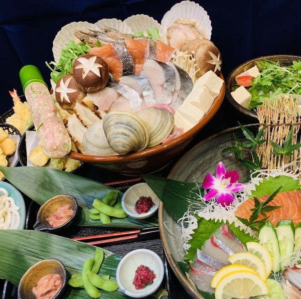 日本各地の新鮮な魚介をご宴会コースで♪