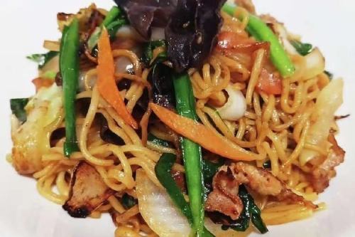 Shanghai fried noodles