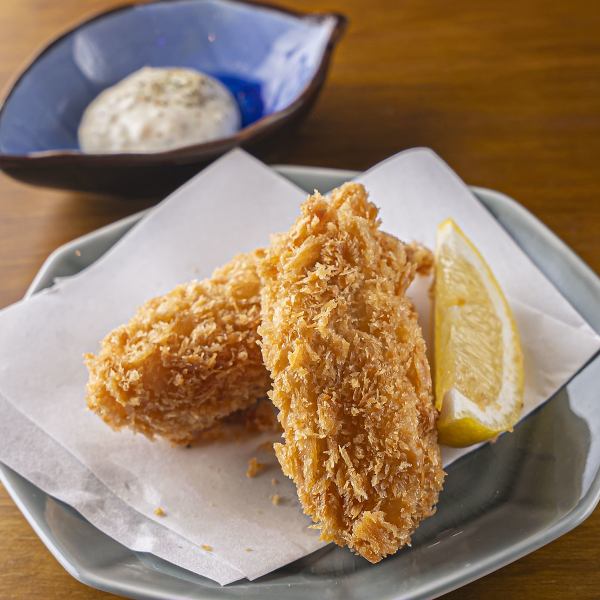 【サクッとジューシー!】広島産カキフライ 1個330円(税込)