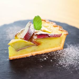 Two-layered sweet potato tart