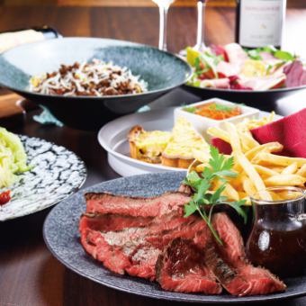 ☆ New Year's Party Plan ★ Premium plan where you can enjoy luxurious main dishes such as grilled sirloin ♪