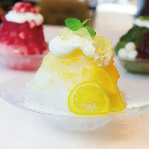 Honey lemon shaved ice