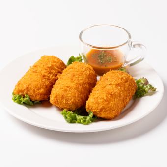 カニクリームコロッケアメリケーヌソース