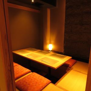 [Complete private room with sunken kotatsu] for 3 to 8 people *Recommended for entertainment and various banquets in a completely private space.