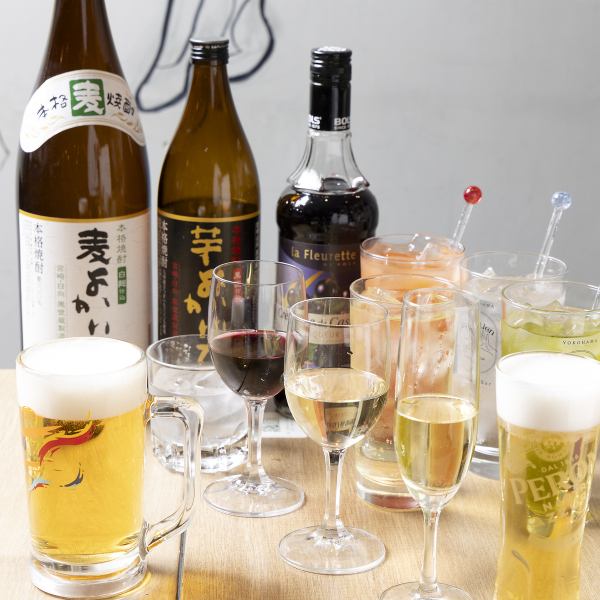와인이나 일본술도 풍부☆