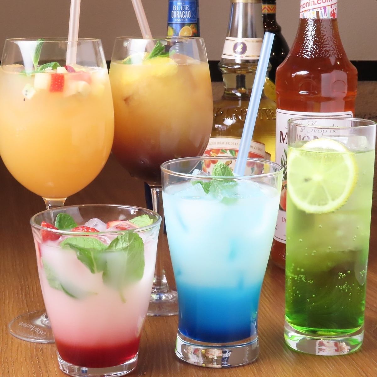 細部にまでこだわられたお酒をバーテンダーがご用意いたします◎