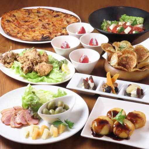 Aw'zスペシャル『シェフのお任せコース』飲み放題２時間付