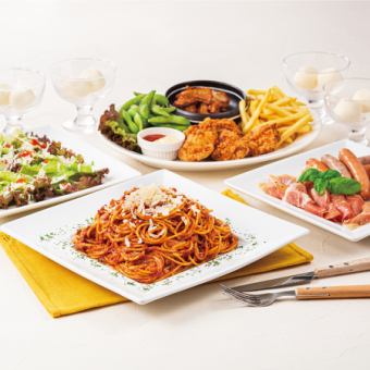 飲み放題付★カラオケ3時間+お料理5品《お気軽コース》3,500円