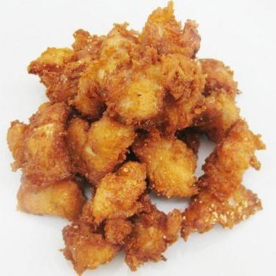 Deep-fried domestic chicken cartilage